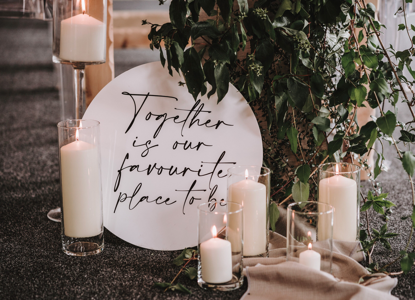 Together is our favourite place to be , acrylic welcome sign, white acrylic welcome wedding sign , statement wedding signage, acrylic wedding signage