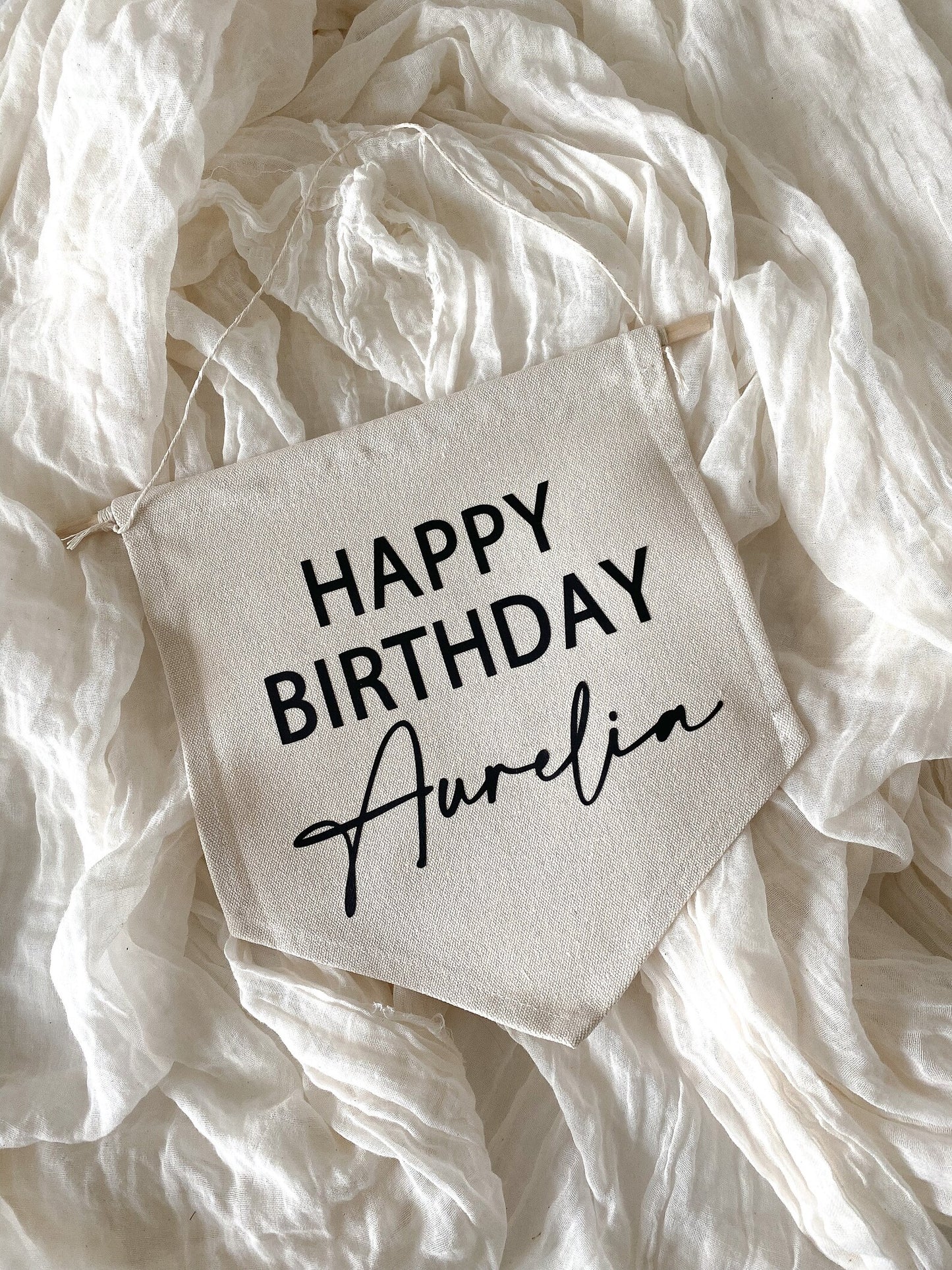 Happy birthday banner flag, personalised birthday banner flag , reusable birthday decor, party decorations, birthday party decor, happy birthday name, statement banner flag