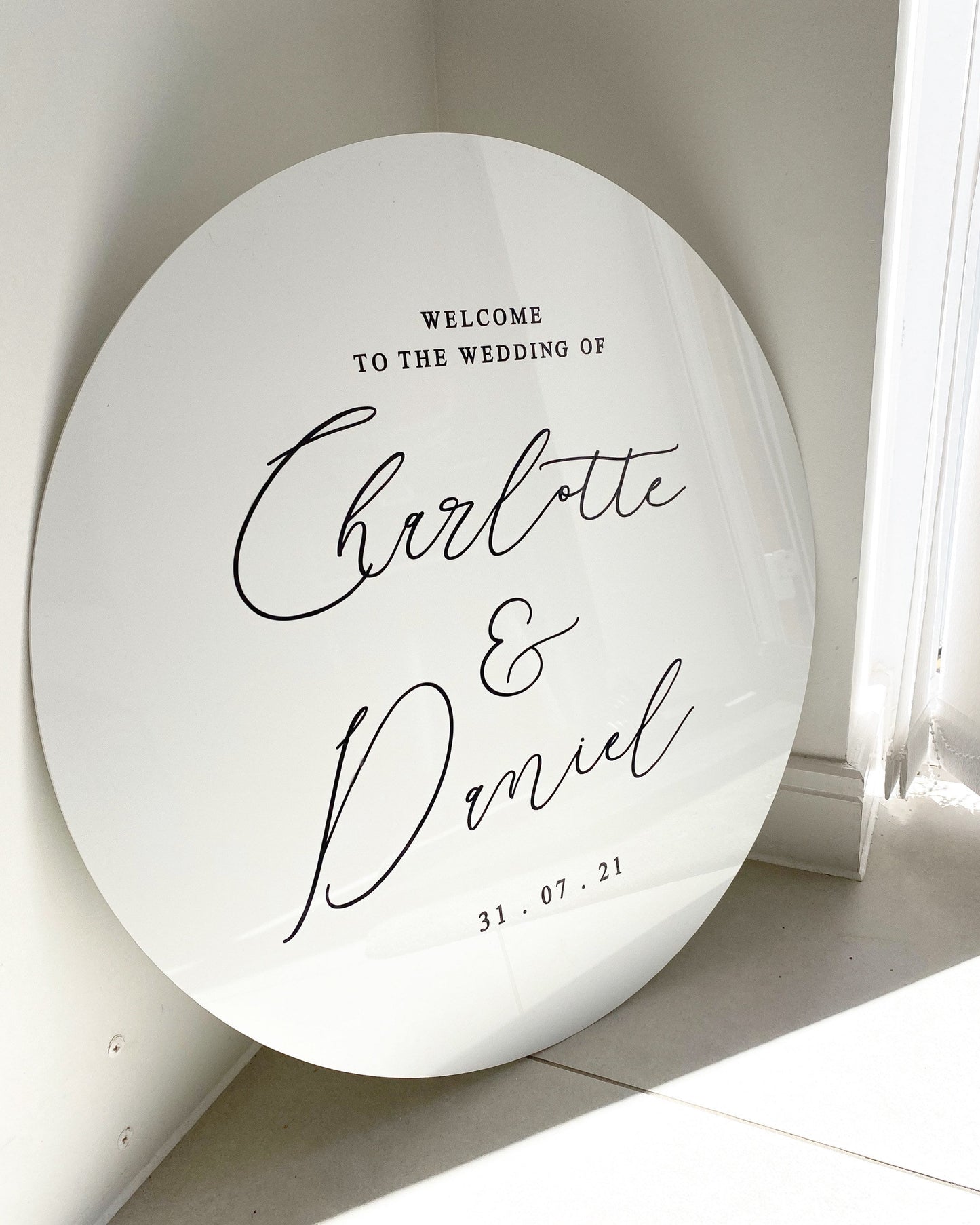Acrylic wedding welcome sign , white acrylic wedding signage, wedding signage , wedding signs, wedding day sign, couples names and wedding date