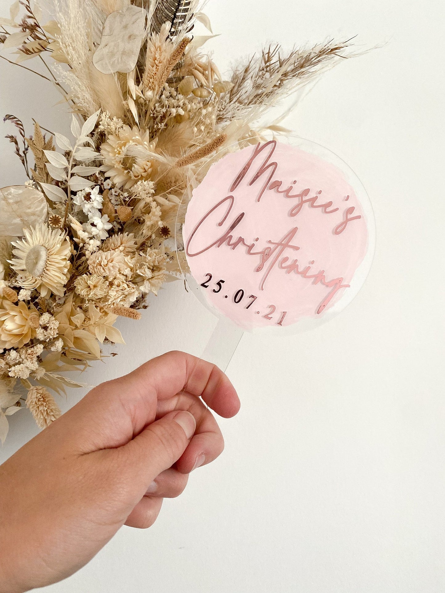 Baptism cake topper, christening cake topper, personalised christening baptism cake topper, special date, date, statement cake topper, acrylic cake topper, acrylic christening cake topper,