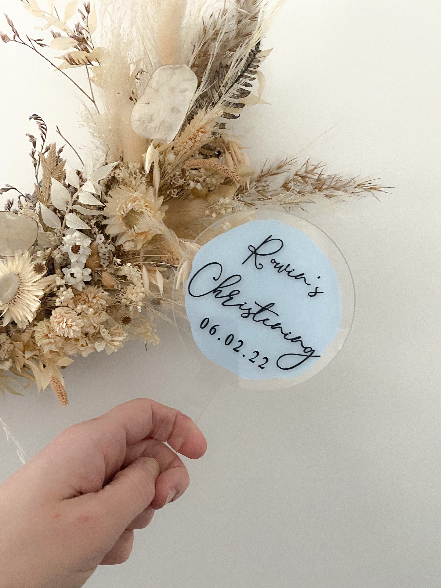 Baptism cake topper, christening cake topper, personalised christening baptism cake topper, special date, date, statement cake topper, acrylic cake topper, acrylic christening cake topper,