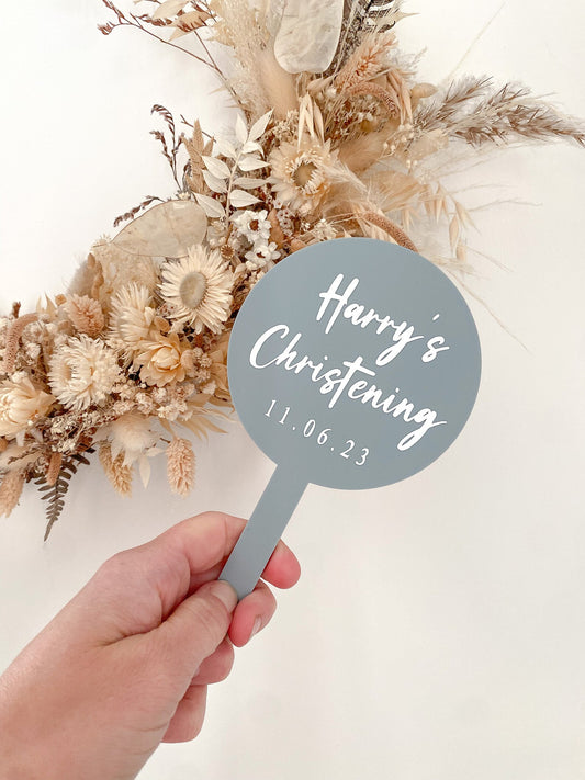 Baptism cake topper, christening cake topper, personalised christening baptism cake topper, special date, date, statement cake topper, acrylic cake topper, acrylic christening cake topper,