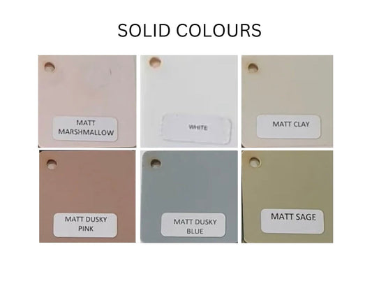 Acrylic Christening Cake Topper bold style - Solid colour, dusty blue